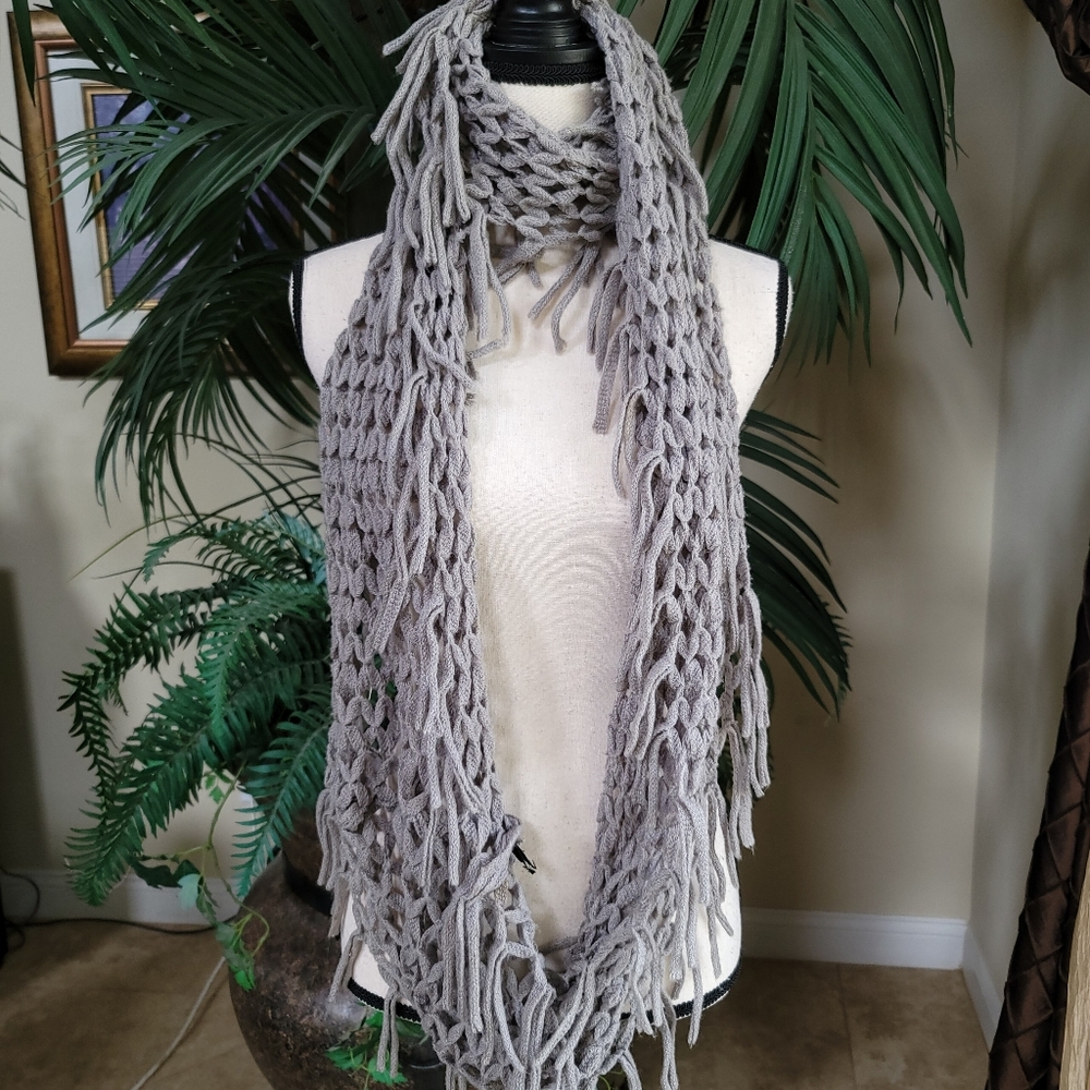 Gray Infinity Scarf